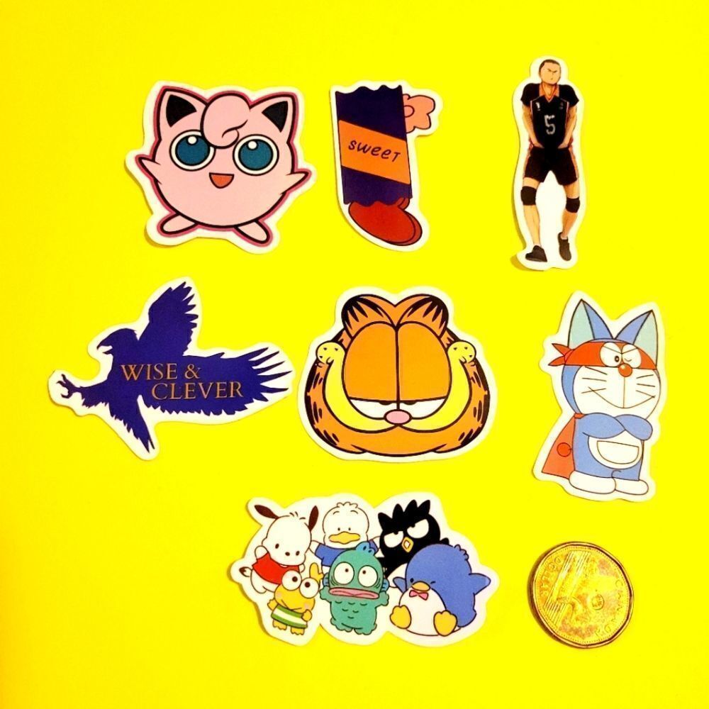3/$20 brand new 7pc waterproof stickers